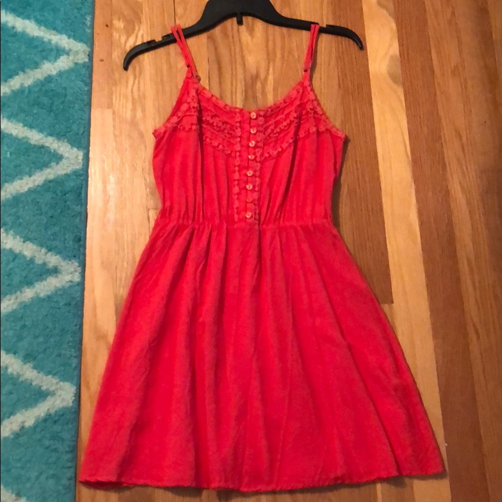 pink/orange dress